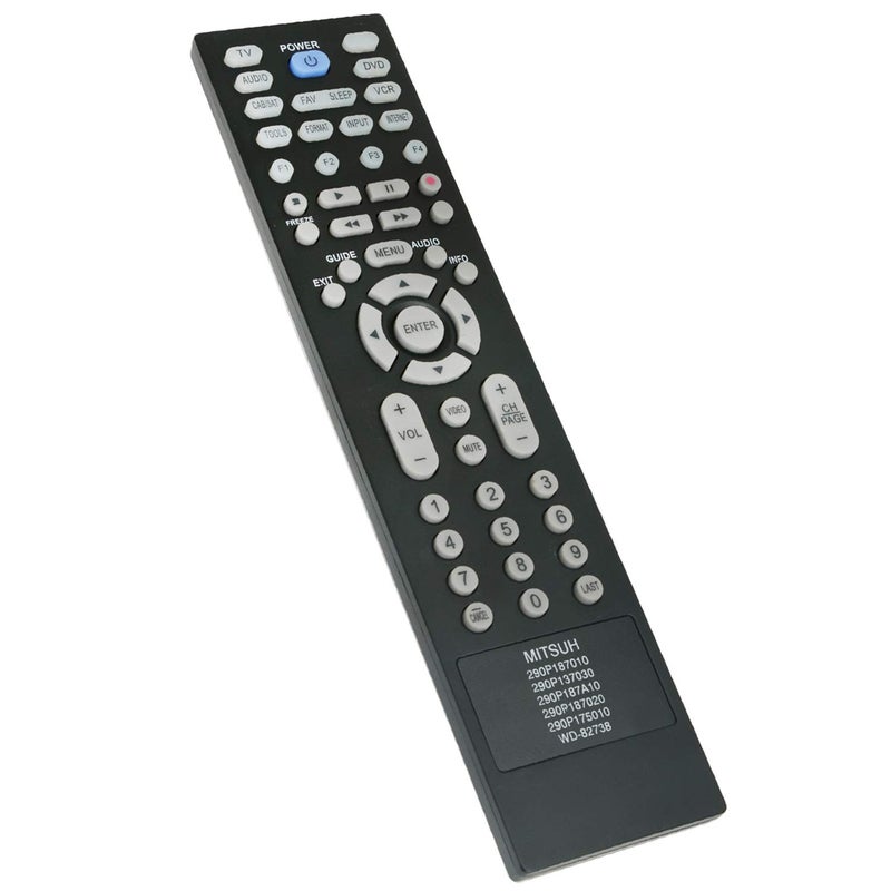 Beyution New 6in1 Remote Control 290P187010 290P137010 290P187A10 290P187020 290P175010 WD-82738 fit for Mitsubishi WD-60C9 WD-65C9 WD-73C9 LT-40151 LT-40153 LT-40164 LT-46151 LT-46153 LT-46164 LT-46265 - Image 2